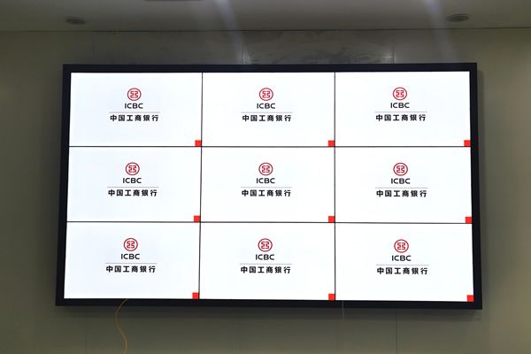 案例分享：近期的中国工商银行营业厅、展厅拼接屏安装工程