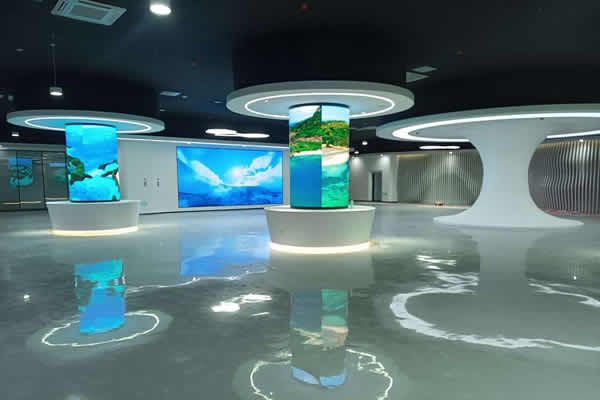 企业展厅led大屏应用方案