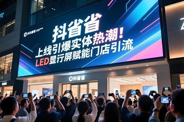 抖音 “抖省省” 上线引爆实体热潮！LED 显示屏赋能门店引流，维康国际助力商家全域增长