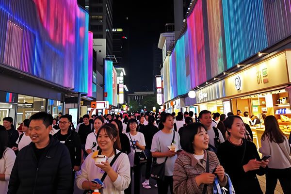 夜游经济持续火爆！LED 显示屏点亮沉浸式场景，维康国际赋能景区 24 小时不打烊